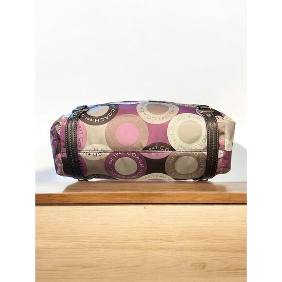 Y2K Coach F17582 Alexandra Snap Head Print Convertible Bag & Wristlet - Picture 5 of 14